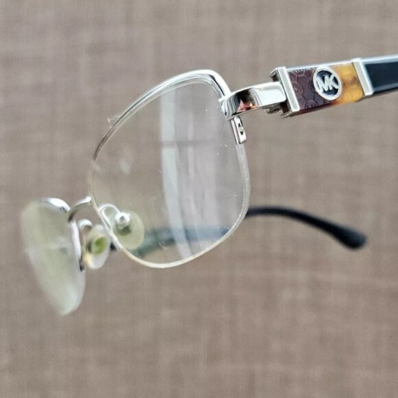 Michael Kors Accessories - Michael Kors Women Eyeglasses Frame MK340 Half Rim Glasses Silver Tone